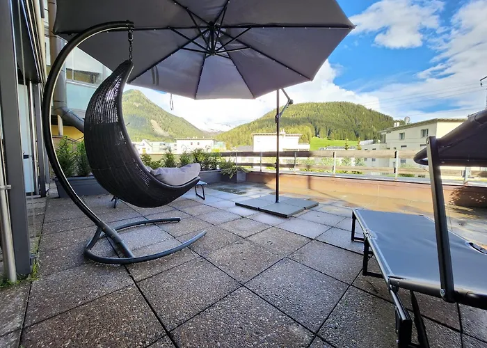 Fuer 4 Pers Neben Talstation Parsennbahn Und Buenda Skilift Private Dachterrasse *